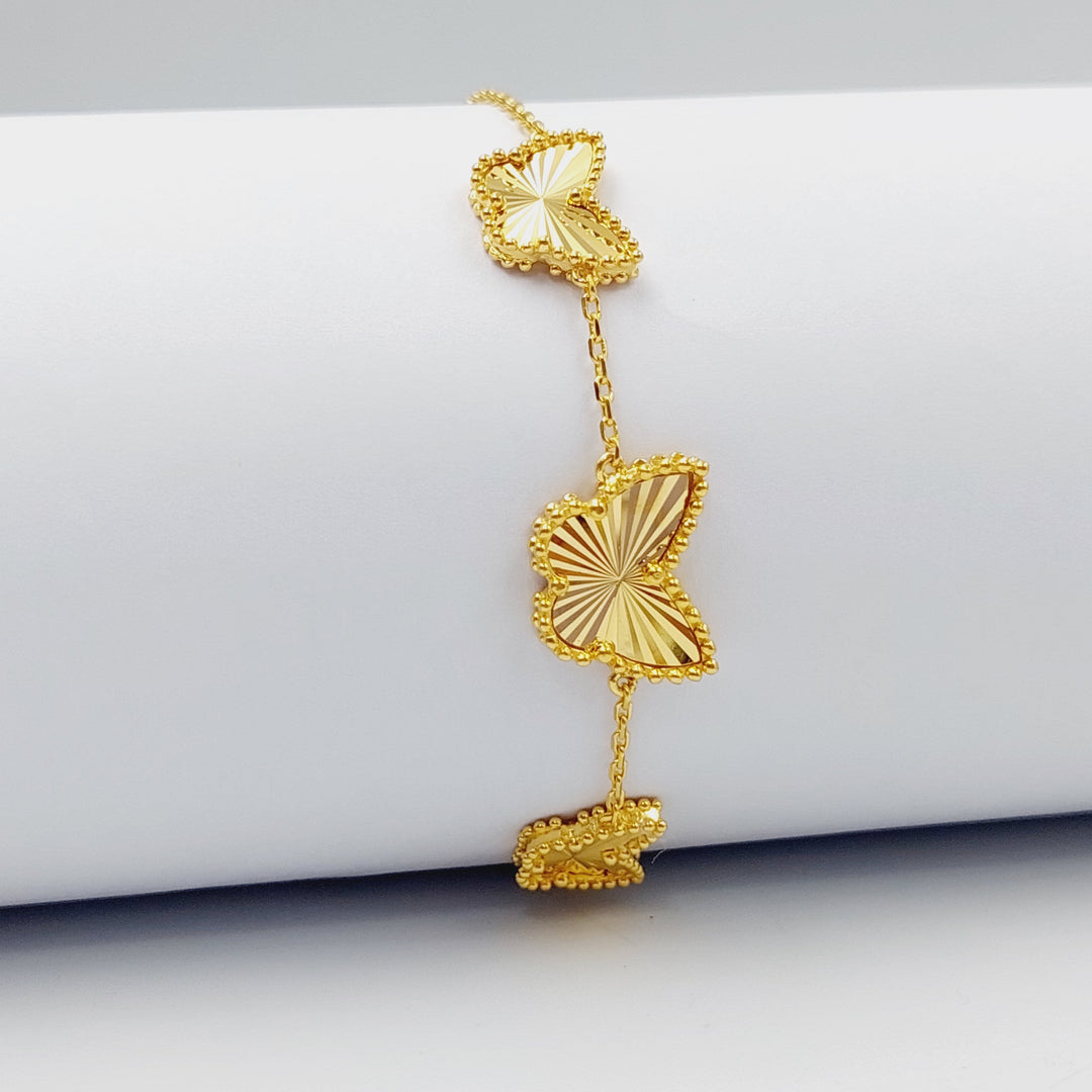 Butterfly Bracelet  Made Of 21K Yellow Gold by Saeed Jewelry-28696