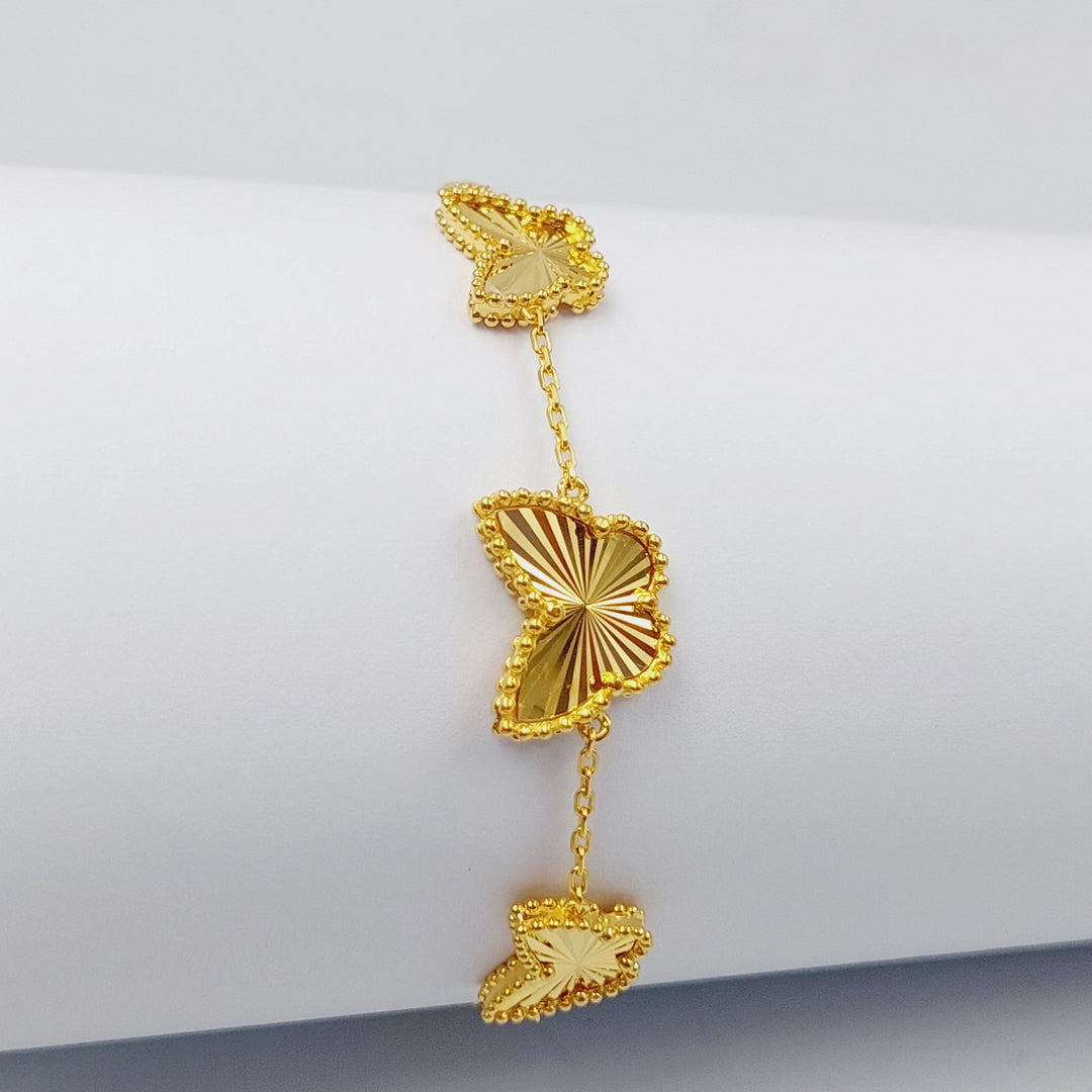 Butterfly Bracelet  Made Of 21K Yellow Gold by Saeed Jewelry-28696