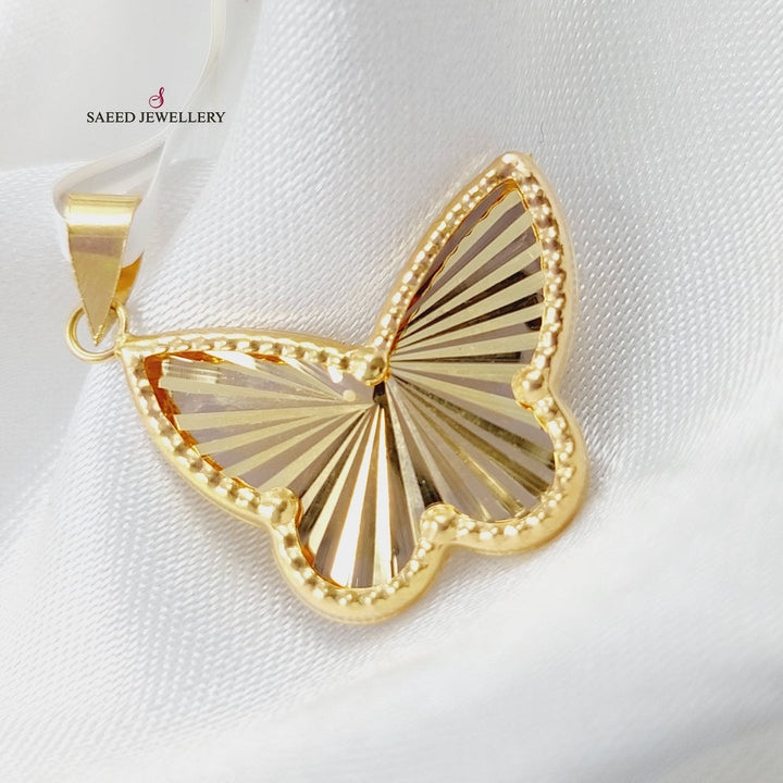 18K Gold Butterfly Pendant by Saeed Jewelry - Image 8