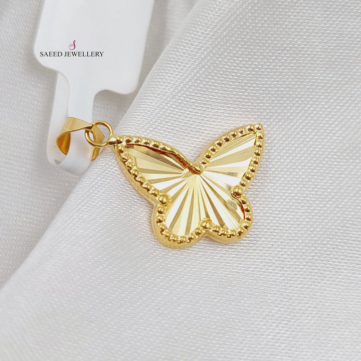 18K Gold Butterfly Pendant by Saeed Jewelry - Image 5