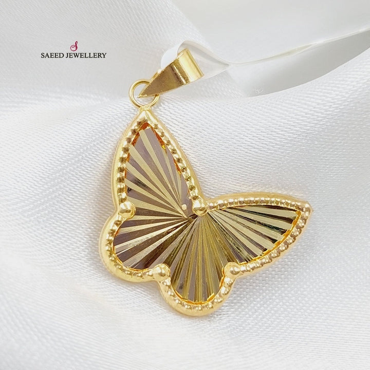 Butterfly Pendant  Made Of 18K Yellow Gold by Saeed Jewelry-29644