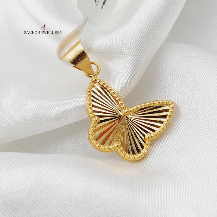 Butterfly Pendant  Made Of 21K Yellow Gold by Saeed Jewelry-30345