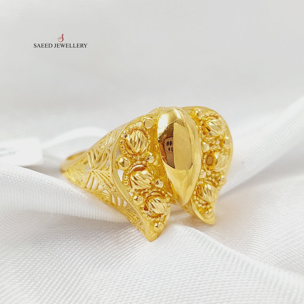 21K Gold Butterfly Ring by Saeed Jewelry - Image 2