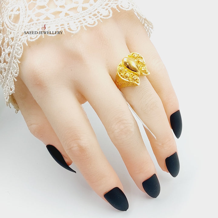 21K Gold Butterfly Ring by Saeed Jewelry - Image 4