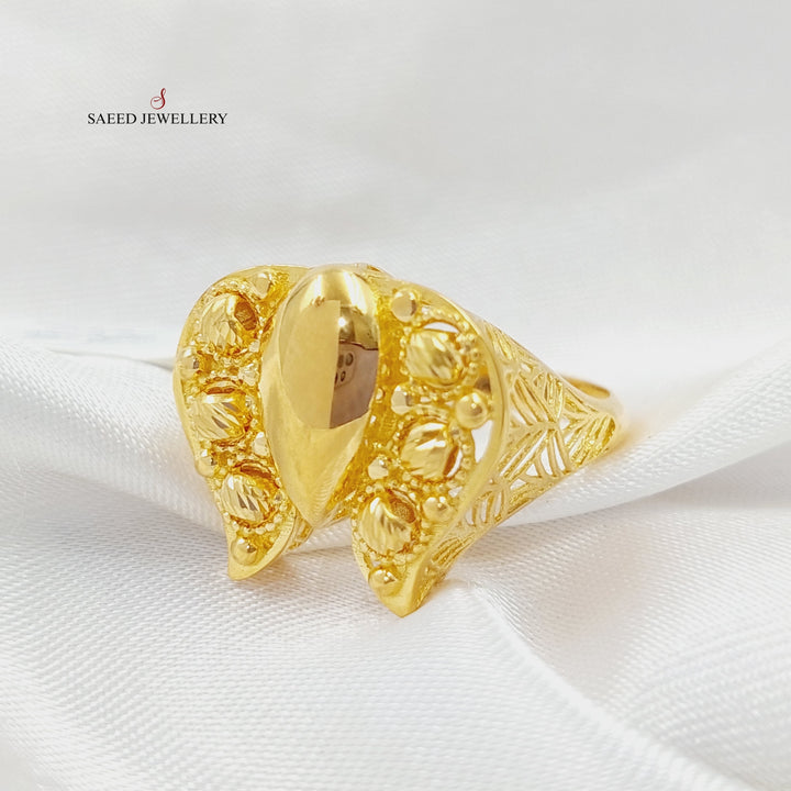 21K Gold Butterfly Ring by Saeed Jewelry - Image 1