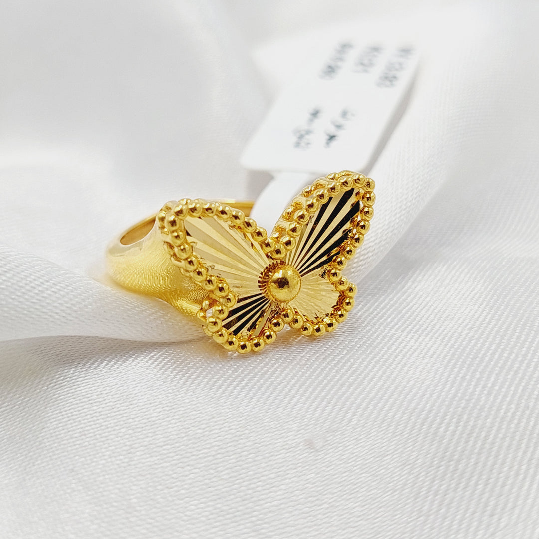 21K Gold Butterfly Ring by Saeed Jewelry - Image 3