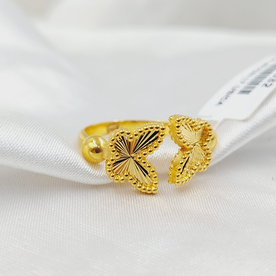 21K Gold Butterfly Ring by Saeed Jewelry - Image 3