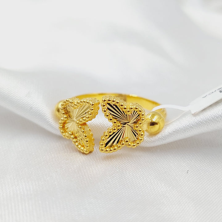 21K Gold Butterfly Ring by Saeed Jewelry - Image 4