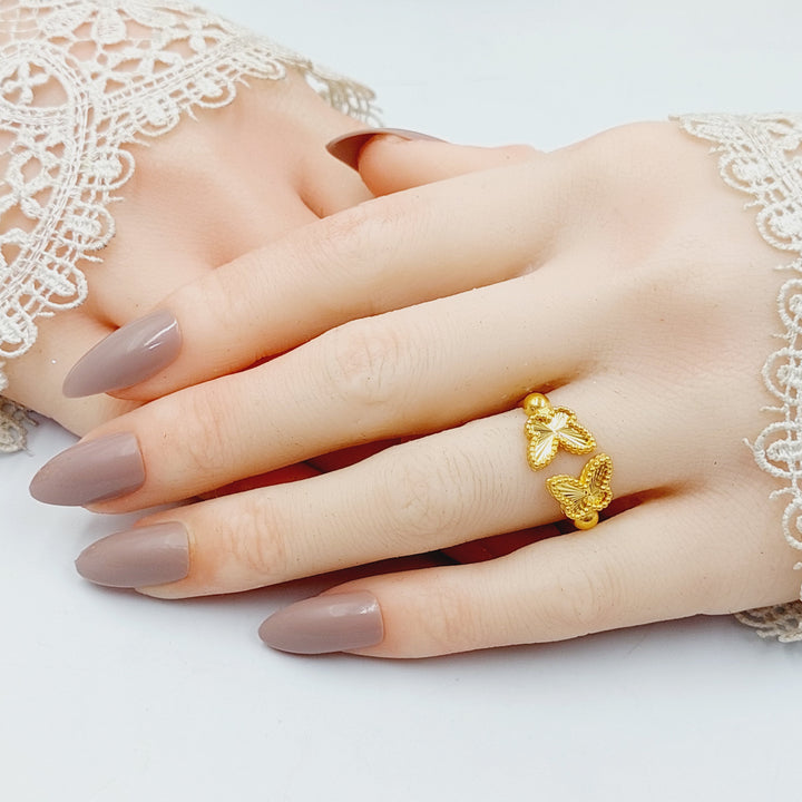 Butterfly Ring  Made of 21K Yellow Gold by Saeed Jewelry-31032