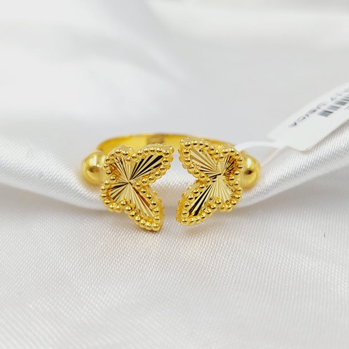 21K Gold Butterfly Ring by Saeed Jewelry - Image 1