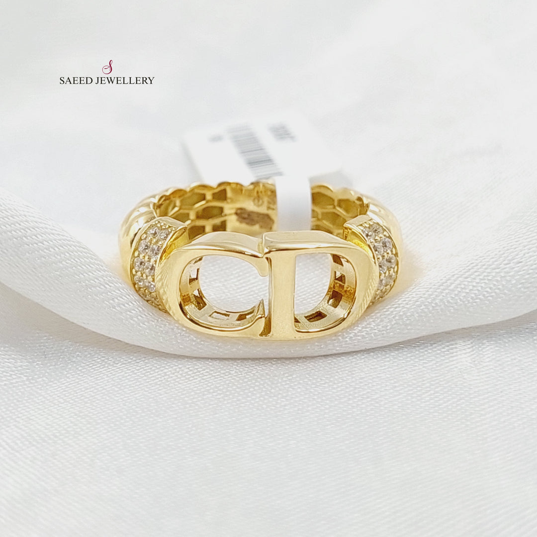 18K Gold Letter Ring by Saeed Jewelry - Image 1