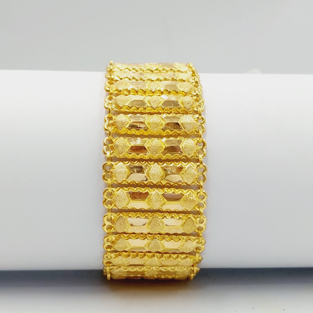 21K Gold Carpet Bracelet by Saeed Jewelry - Image 4