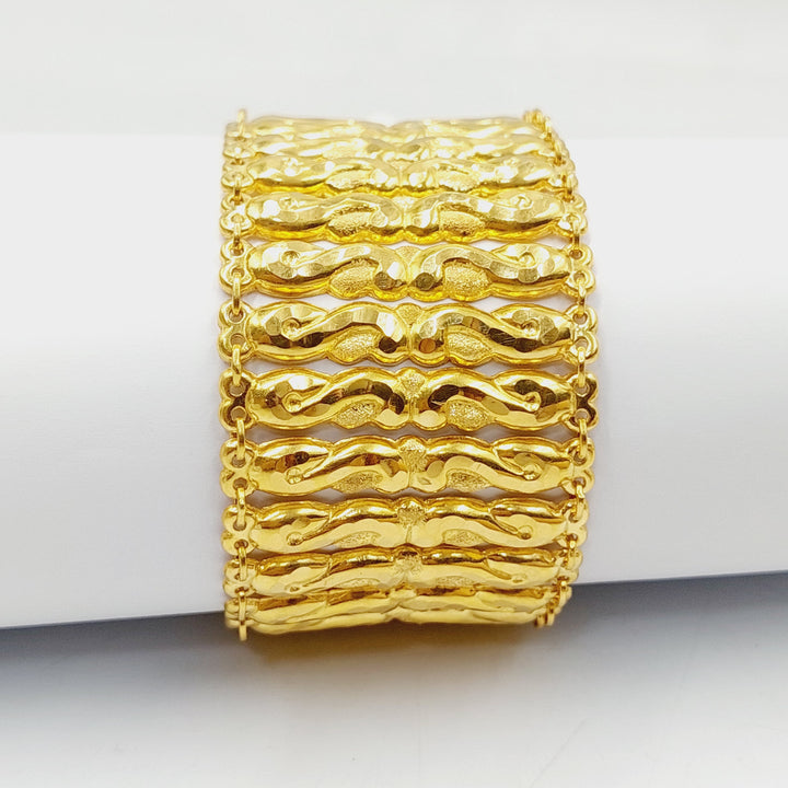 21K Gold Carpet Bracelet by Saeed Jewelry - Image 1