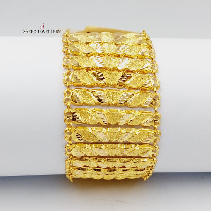 21K Gold Carpet Bracelet by Saeed Jewelry - Image 1