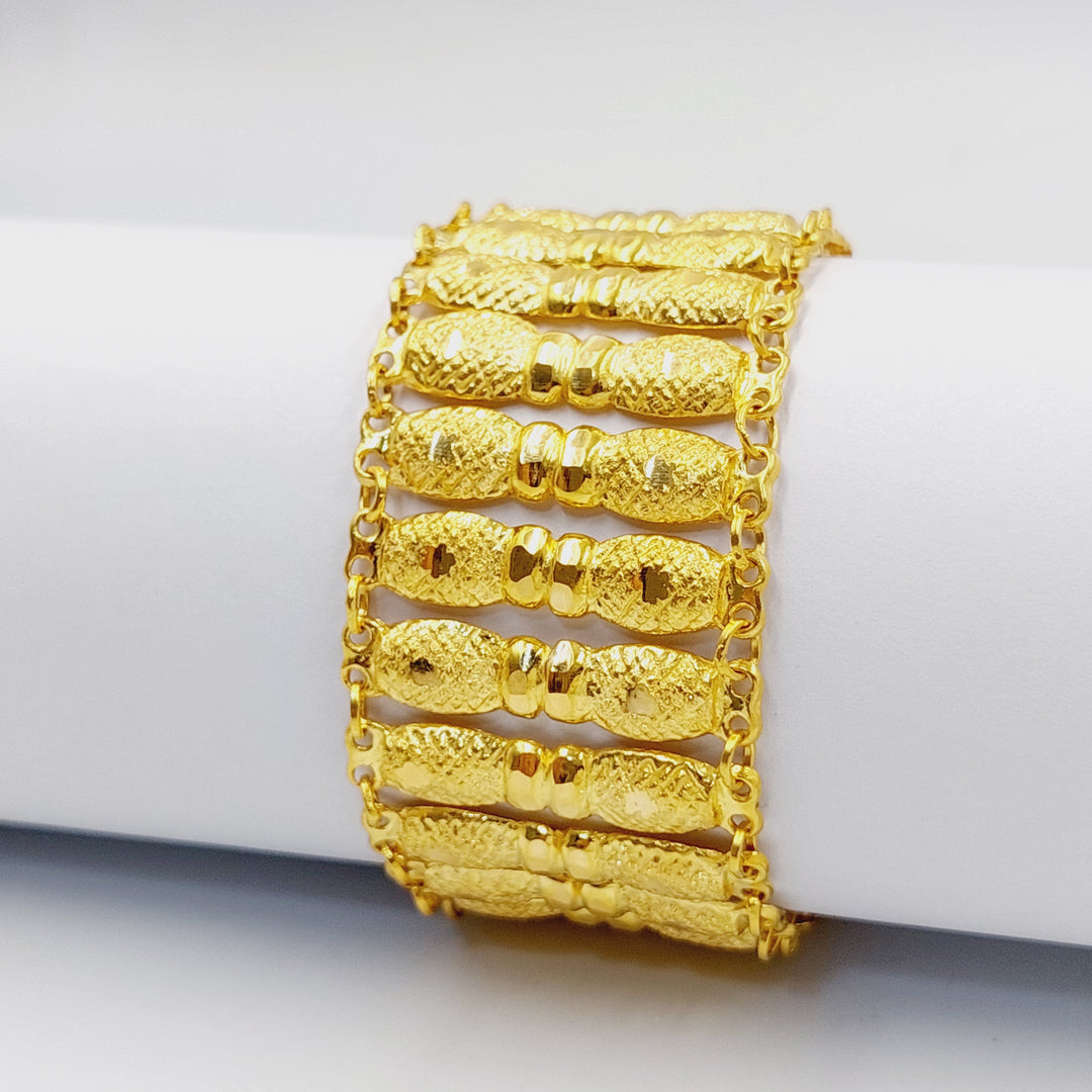 21K Gold Carpet Bracelet by Saeed Jewelry - Image 5