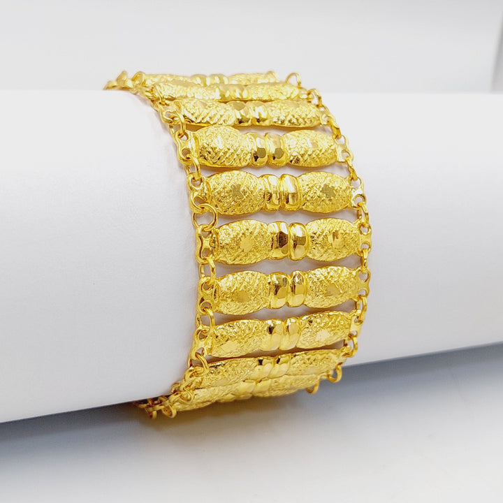 21K Gold Carpet Bracelet by Saeed Jewelry - Image 1