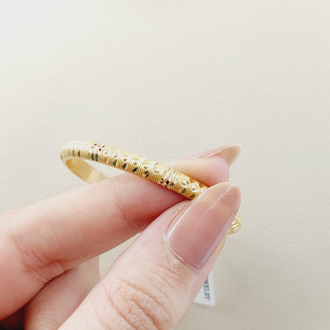 Children's Bangle Made of 21K Yellow Gold
Diameter: 4.5cm | 1.7" by Saeed Jewelry-30914