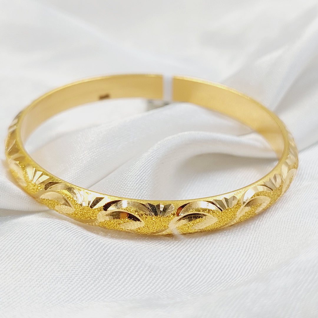 21K Gold Children's Bangle by Saeed Jewelry - Image 2