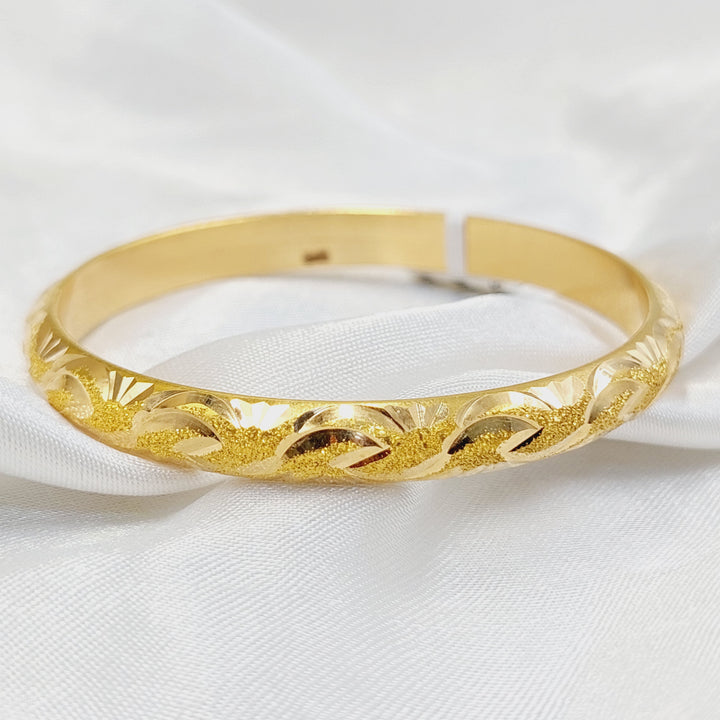 21K Gold Children's Bangle by Saeed Jewelry - Image 1