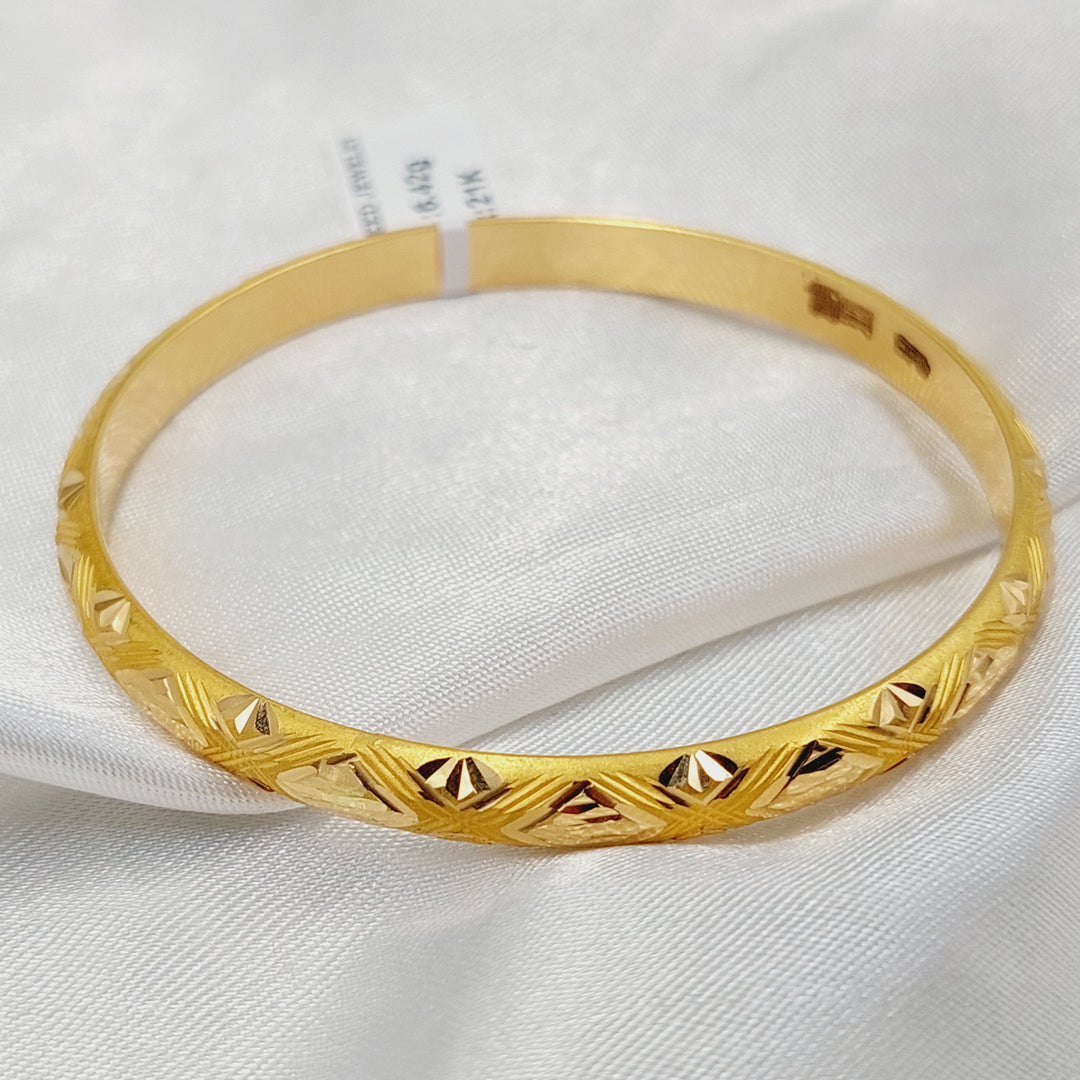 21K Gold Children's Bangle by Saeed Jewelry - Image 2