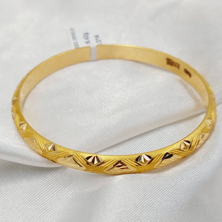 21K Gold Children's Bangle by Saeed Jewelry - Image 2