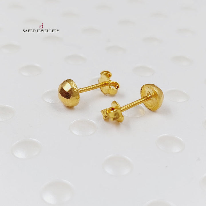 18K Gold Children's Earrings by Saeed Jewelry - Image 1