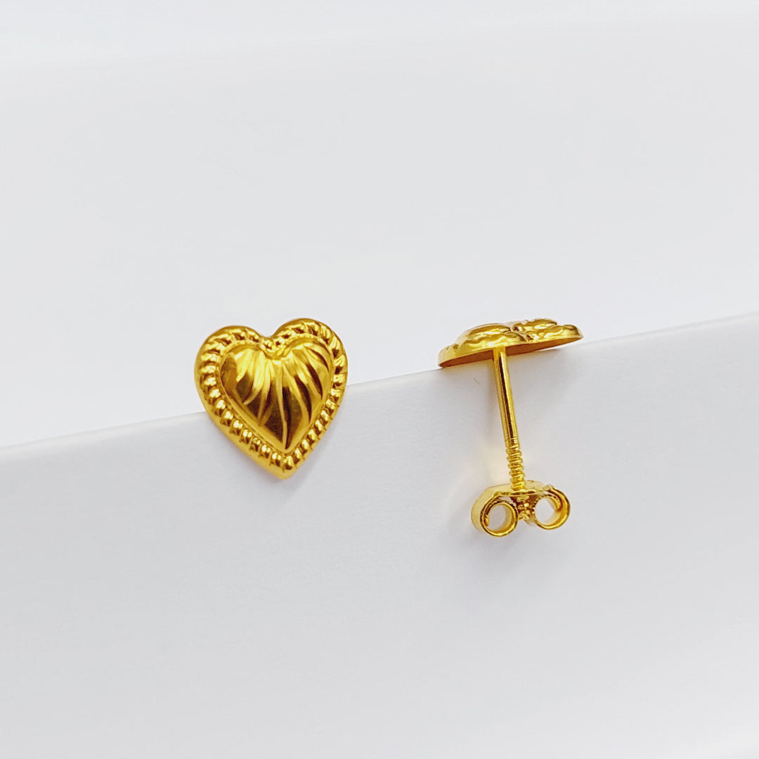 18K Gold Children's Earrings by Saeed Jewelry - Image 2