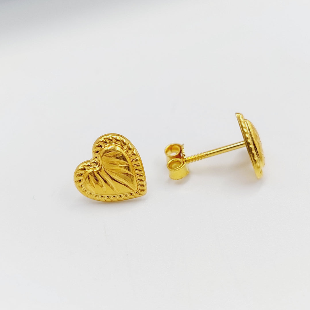 18K Gold Children's Earrings by Saeed Jewelry - Image 1