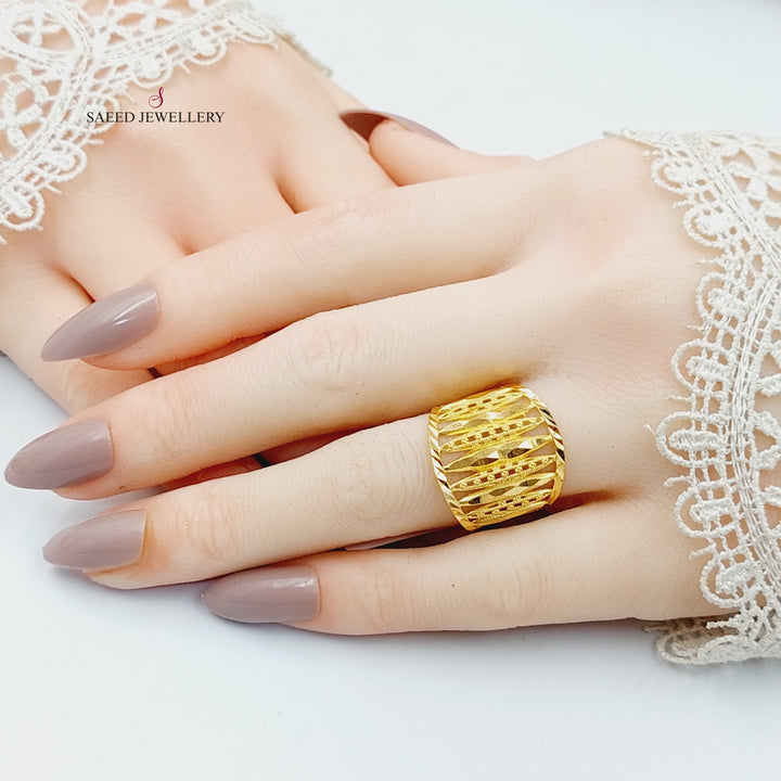 21K Gold Choker Ring by Saeed Jewelry - Image 5