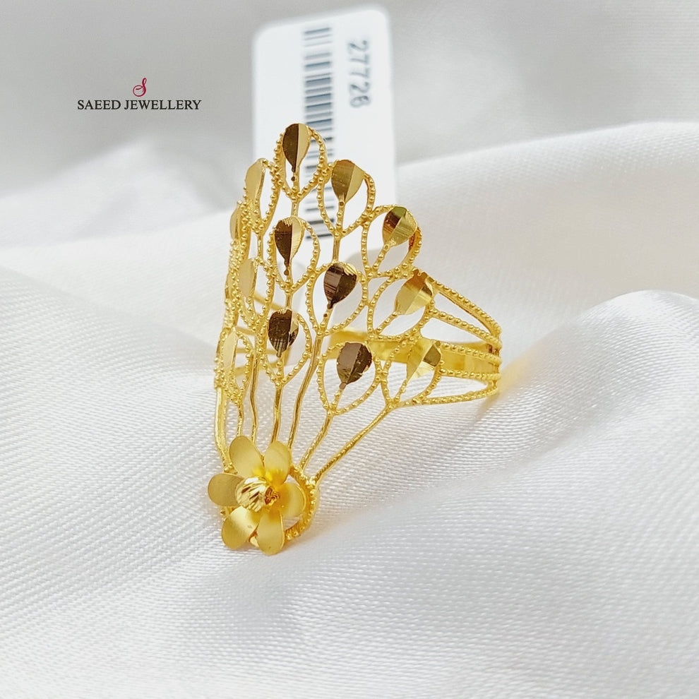 21K Gold Crown Ring by Saeed Jewelry - Image 9