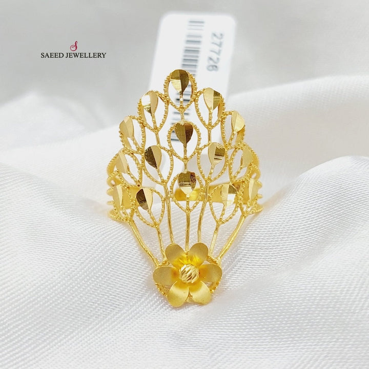 21K Gold Crown Ring by Saeed Jewelry - Image 14