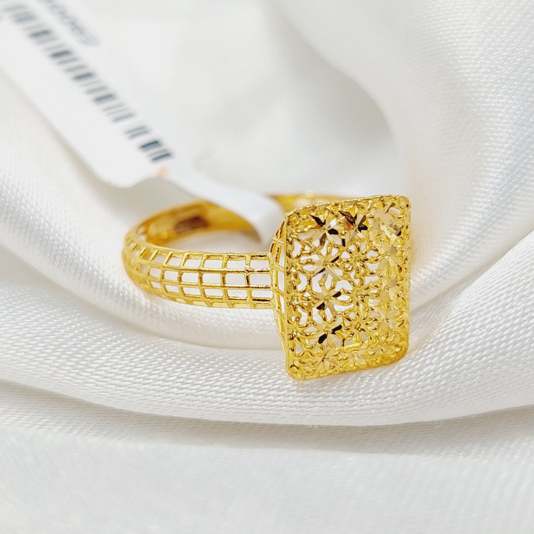 21K Gold Crown Ring by Saeed Jewelry - Image 3