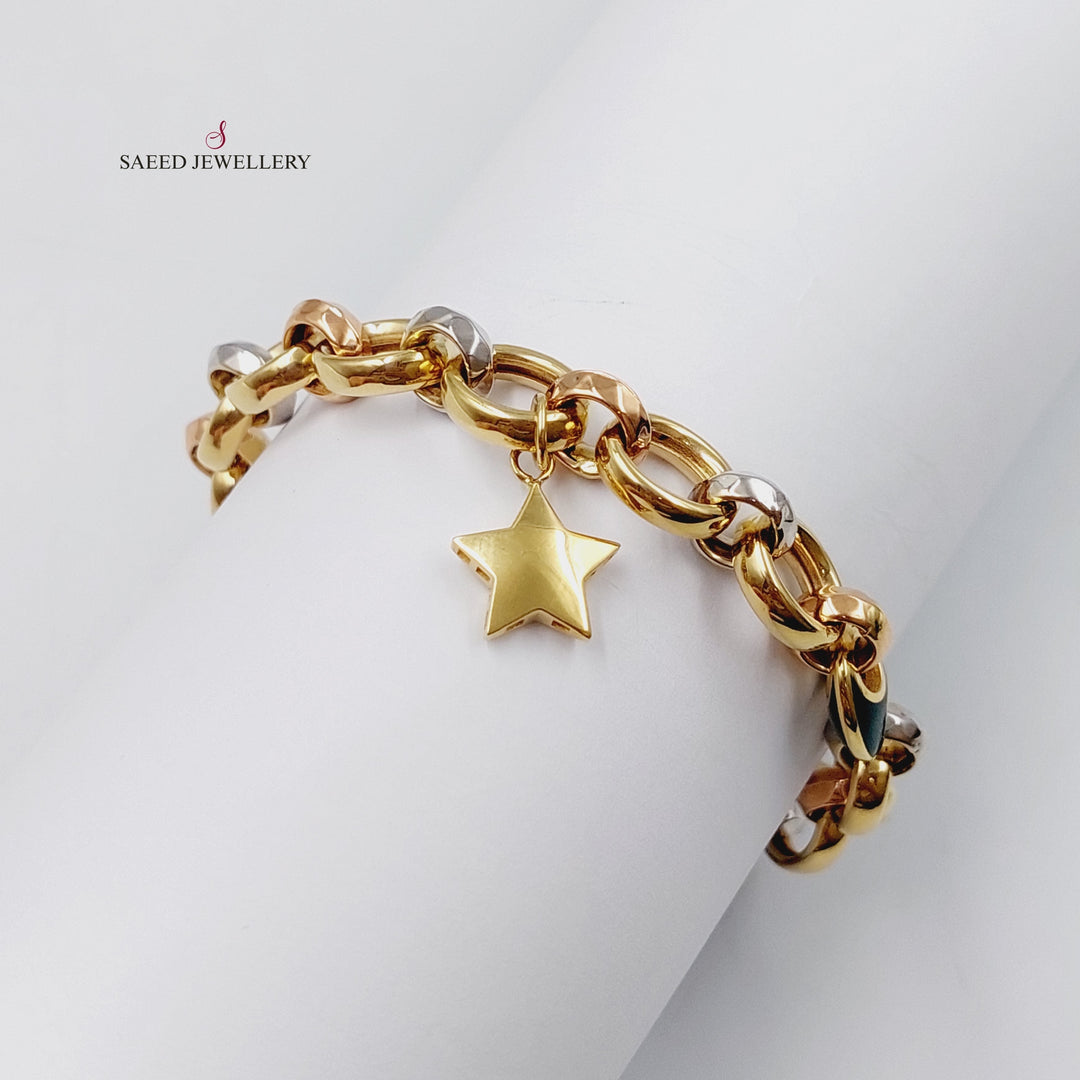 18K Gold Cuban Links Bracelet by Saeed Jewelry - Image 9