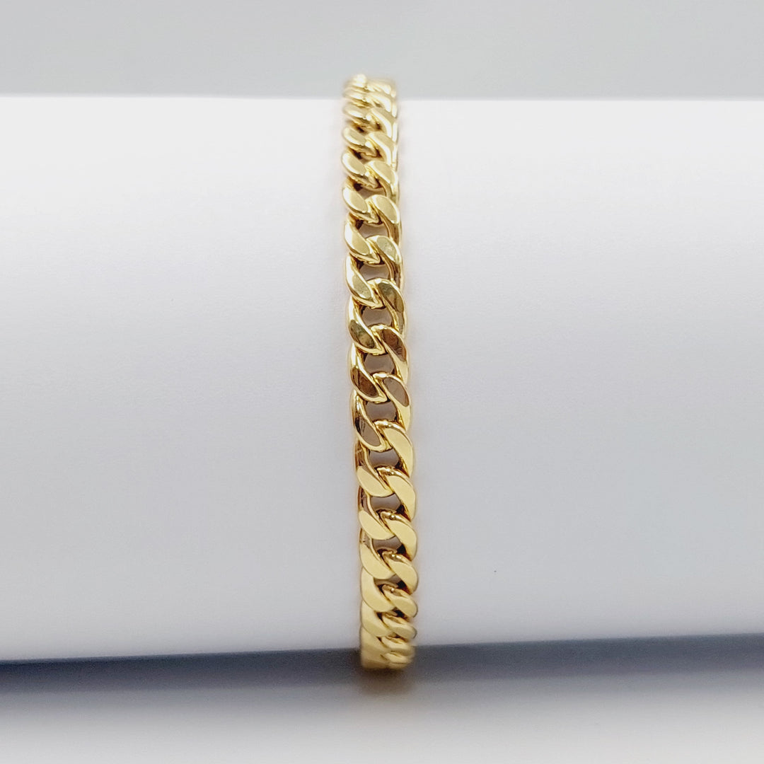 18K Gold Cuban Links Bracelet by Saeed Jewelry - Image 5