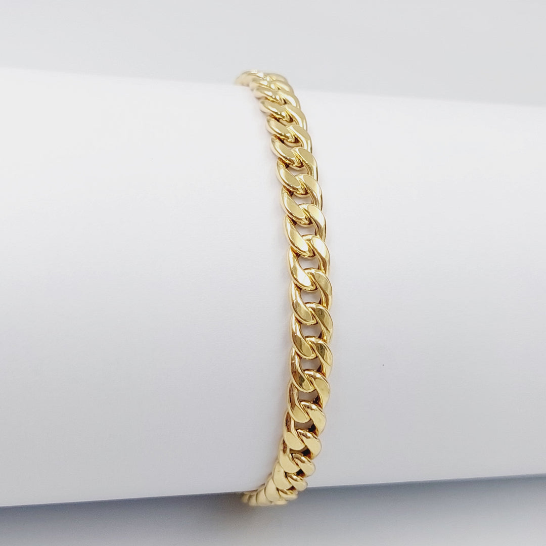 18K Gold Cuban Links Bracelet by Saeed Jewelry - Image 1