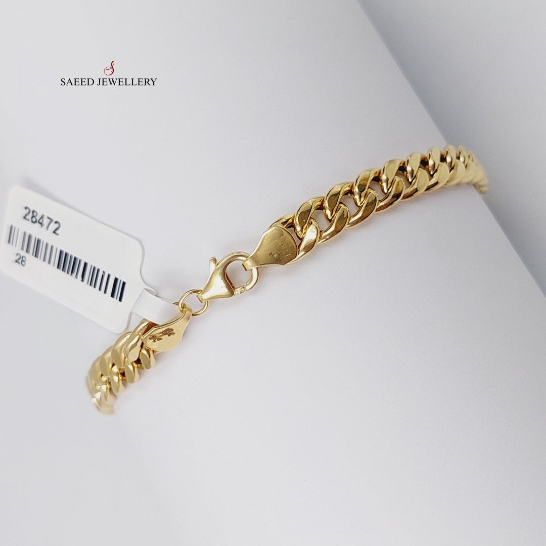 18K Gold Cuban Links Bracelet by Saeed Jewelry - Image 8