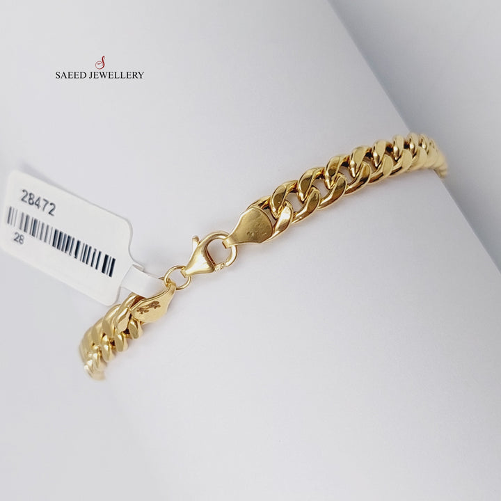 18K Gold Cuban Links Bracelet by Saeed Jewelry - Image 8