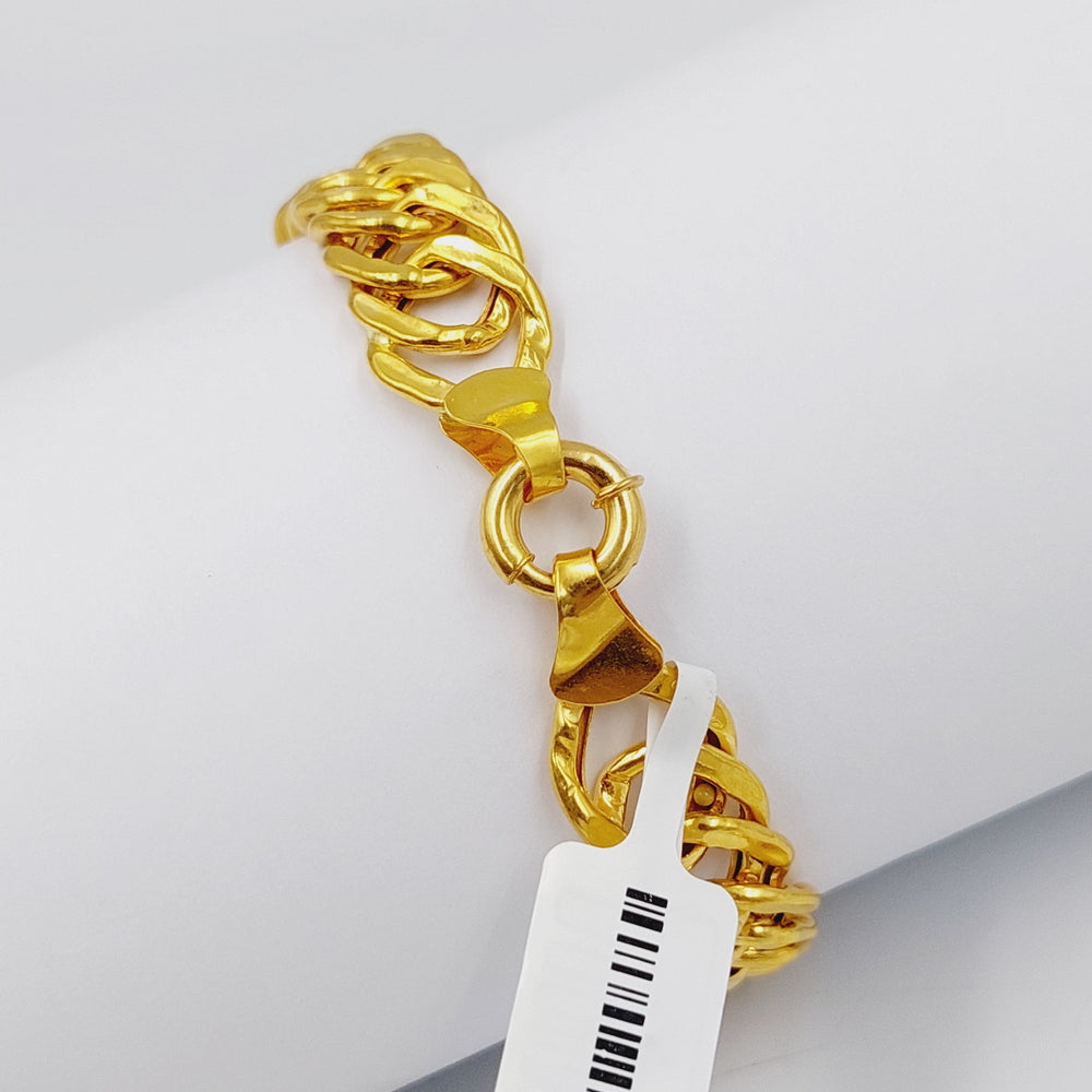Cuban Links Bracelet  Made Of 21K Yellow Gold by Saeed Jewelry-29672