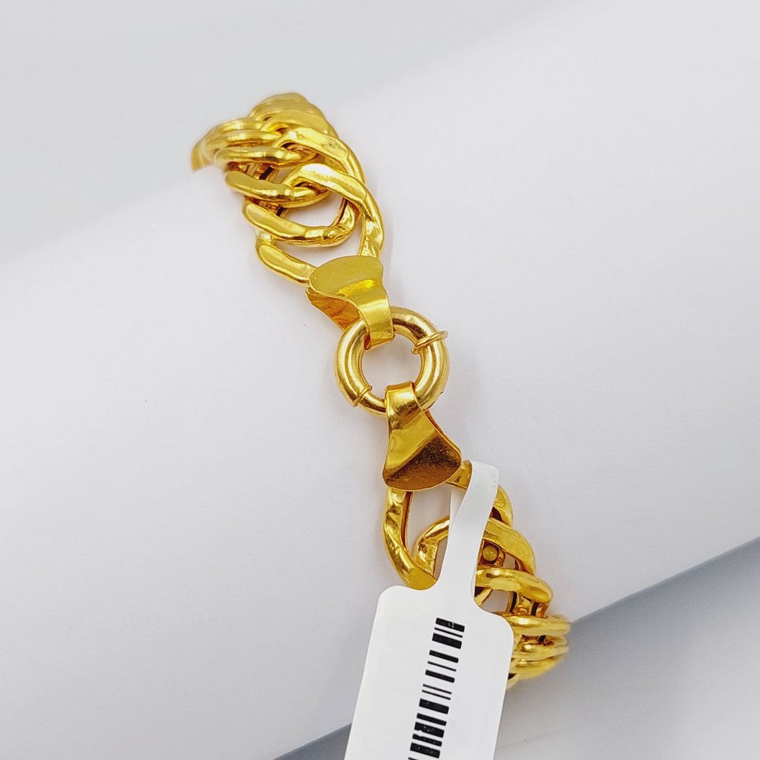 Cuban Links Bracelet  Made Of 21K Yellow Gold by Saeed Jewelry-29672