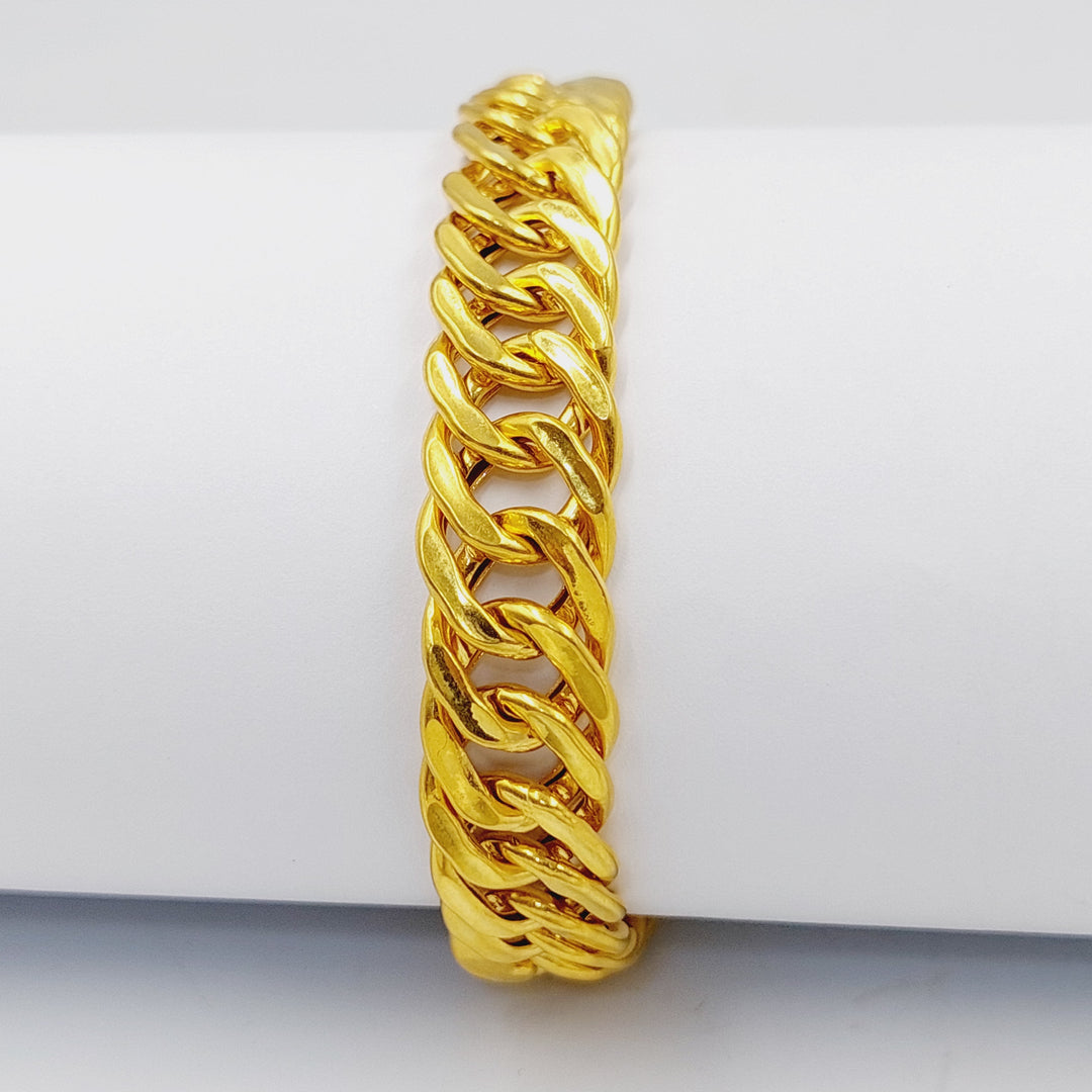 Cuban Links Bracelet  Made Of 21K Yellow Gold by Saeed Jewelry-29672