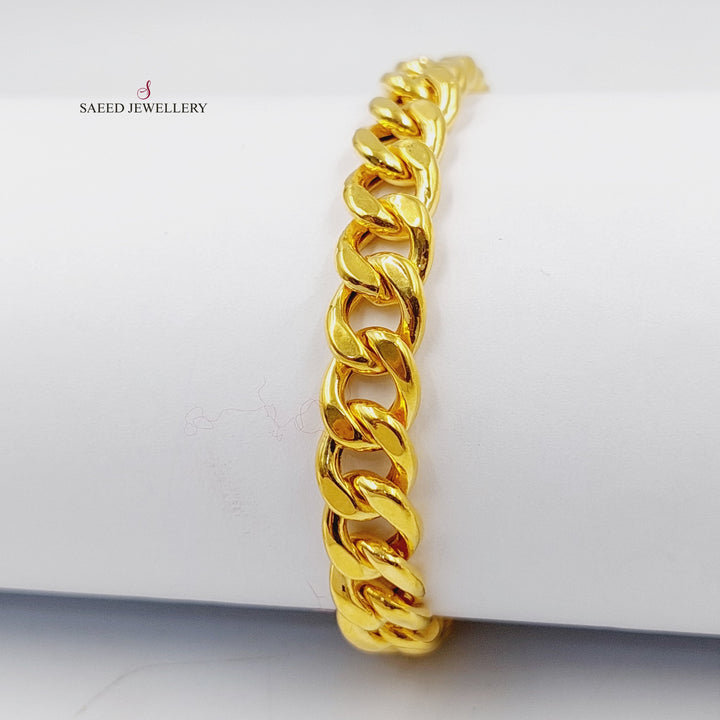 Cuban Links Bracelet  Made Of 21K Yellow Gold by Saeed Jewelry-29782
