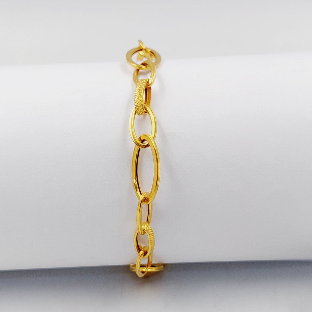 21K Gold Cuban Links Bracelet by Saeed Jewelry - Image 13