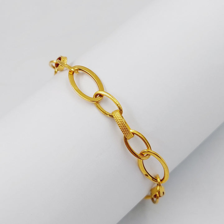 21K Gold Cuban Links Bracelet by Saeed Jewelry - Image 16