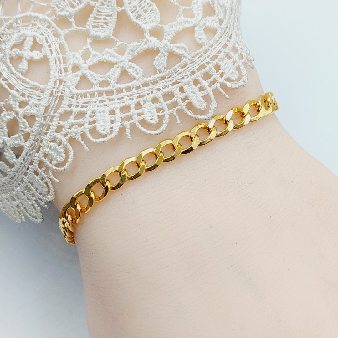 Cuban Links Bracelet  Made of 21K Yellow Gold by Saeed Jewelry-30910