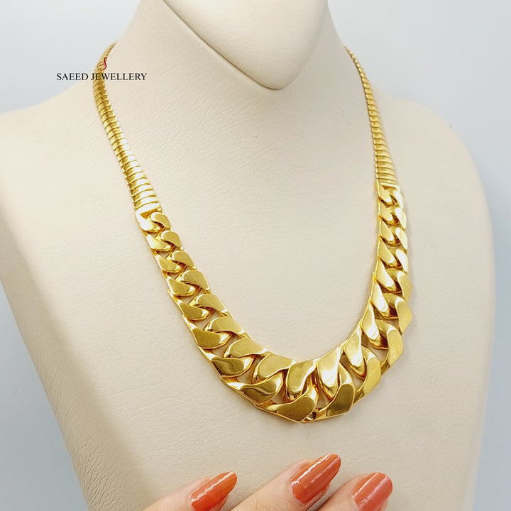 21K Gold Cuban Links Necklace by Saeed Jewelry - Image 2