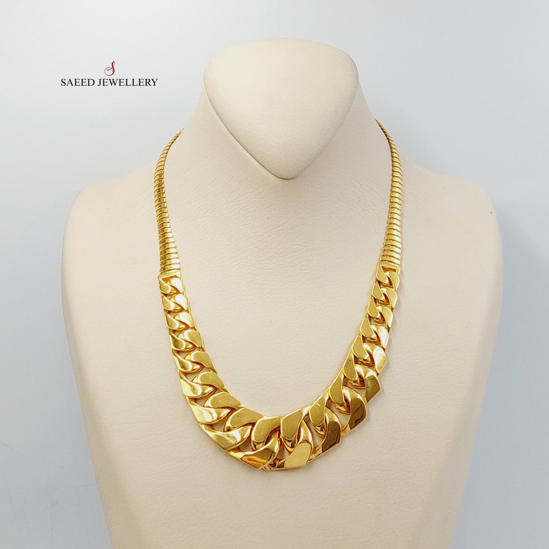 21K Gold Cuban Links Necklace by Saeed Jewelry - Image 1