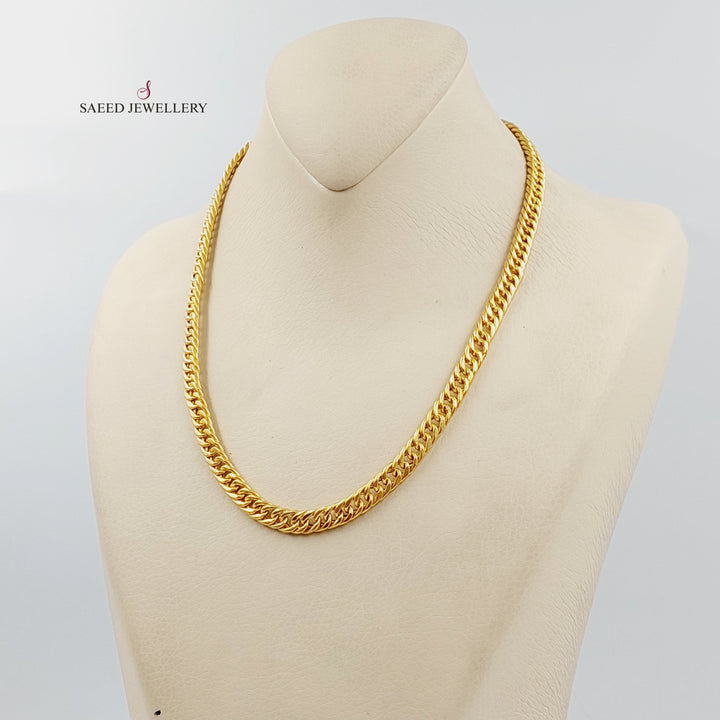 21K Gold Cuban Links Necklace by Saeed Jewelry - Image 4