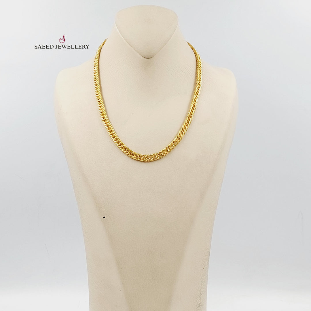 21K Gold Cuban Links Necklace by Saeed Jewelry - Image 5