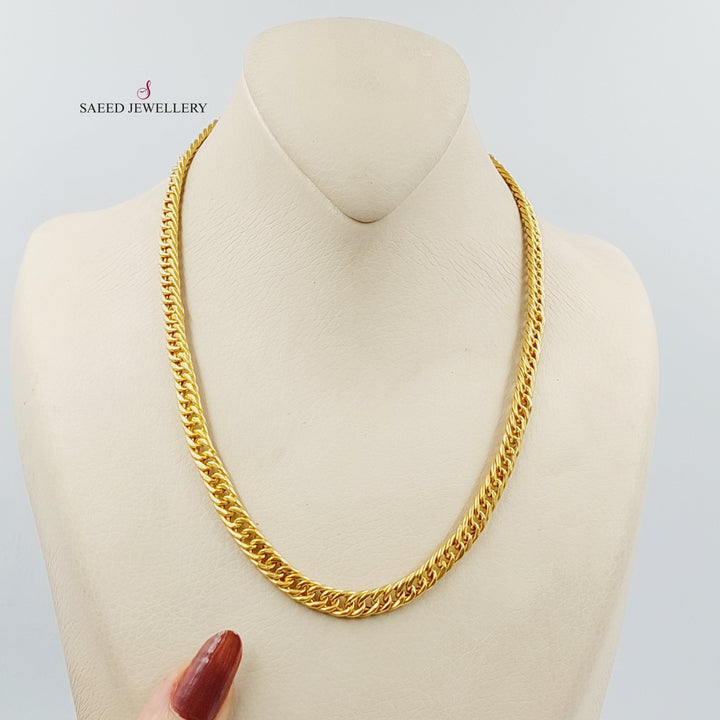 21K Gold Cuban Links Necklace by Saeed Jewelry - Image 1