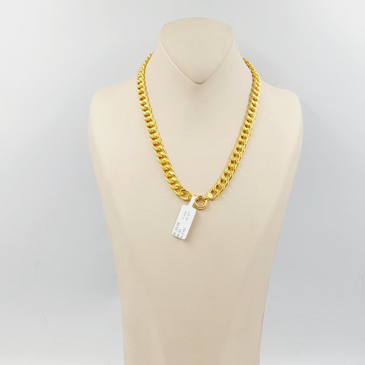 21K Gold Cuban Links Necklace by Saeed Jewelry - Image 5